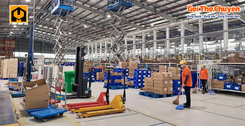 vệ sinh công nghiệp Hải Phòng - vệ sinh công nghiệp nhà kho