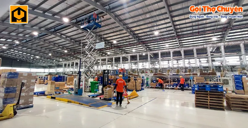 vệ sinh công nghiệp Hải Phòng - vệ sinh công nghiệp nhà kho