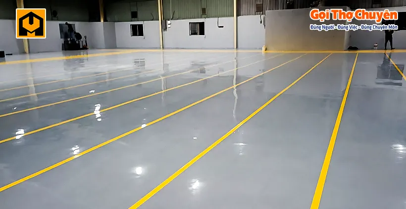 Quy trình sơn epoxy nền nhà xưởng